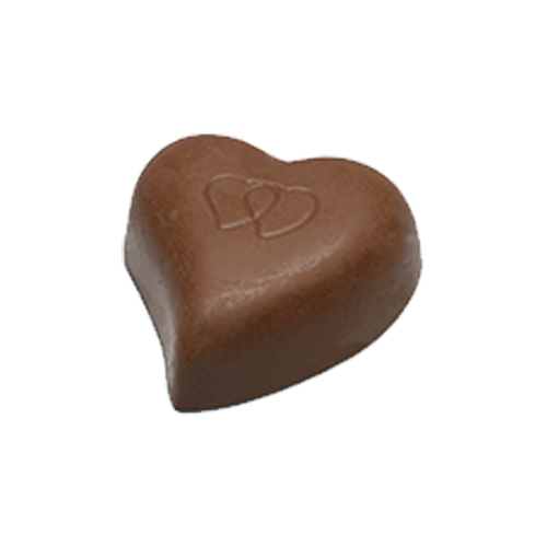Milk Heart Wrapped 15g Individual Handmade Chocolates